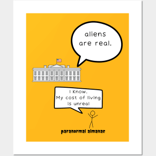 aliens are real... Posters and Art